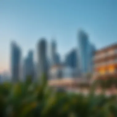 Dubai skyline showcasing modern architecture