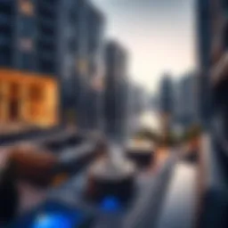 Stunning view of luxury apartments in Dubai Marina