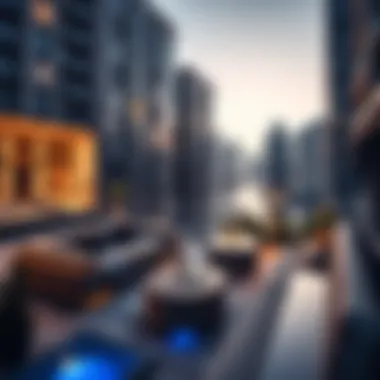 Stunning view of luxury apartments in Dubai Marina