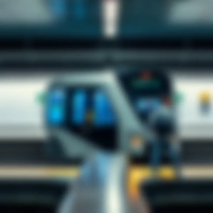 Modern Dubai Metro Train Modern train at a Dubai metro station