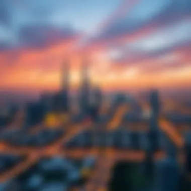 A panoramic view of Abu Dhabi skyline