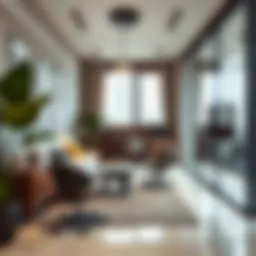 Stylish small office interior in Dubai