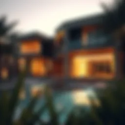 Luxurious villa in a modern Dubai neighborhood