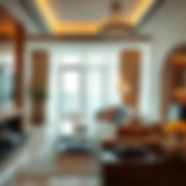 Luxury Apartment in Occidental Dubai Luxurious apartment interior in Occidental Dubai highlighting premium finishes