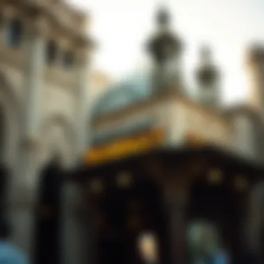 Architectural details showcasing the historic design of the market