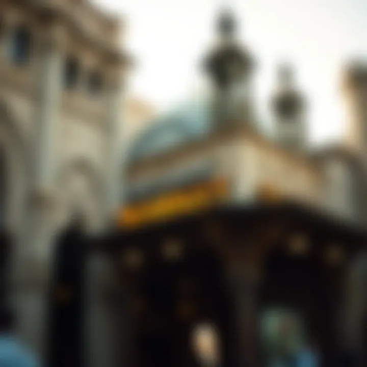 Architectural details showcasing the historic design of the market