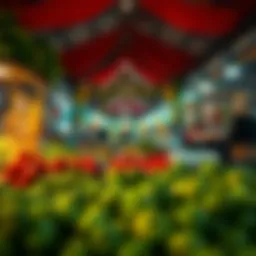 The vibrant stalls of Old Ain Market filled with local produce