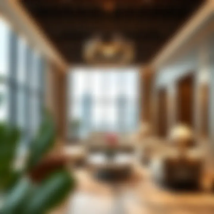 Interior design of a luxury office space within Omniyat Business Bay