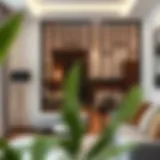 Modern partition setup in a stylish apartment