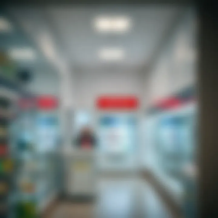 Inside a Pharmacy in Damac Hills 2 Interior layout showcasing pharmacy services