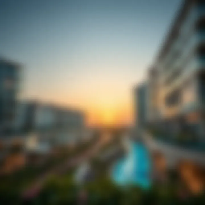 Panoramic view of Quayside Ellington showcasing architectural elegance