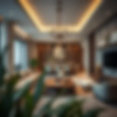 Interior design of a luxurious living space within Rahaba Residence