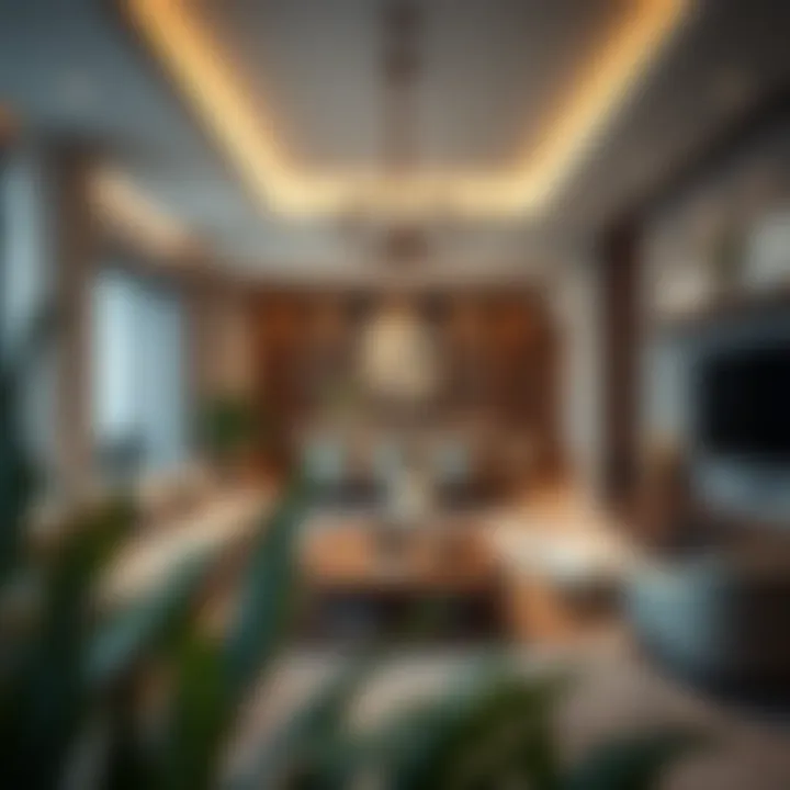 Interior design of a luxurious living space within Rahaba Residence