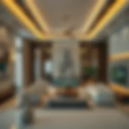 Luxurious interior of a Rakhat property showcasing modern design