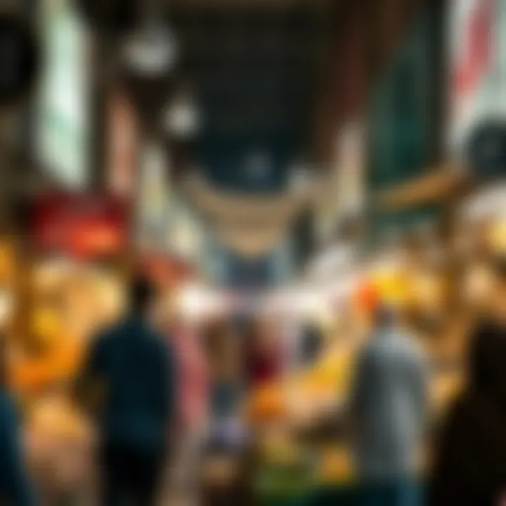 Busy marketplace during Ramadan in the UAE