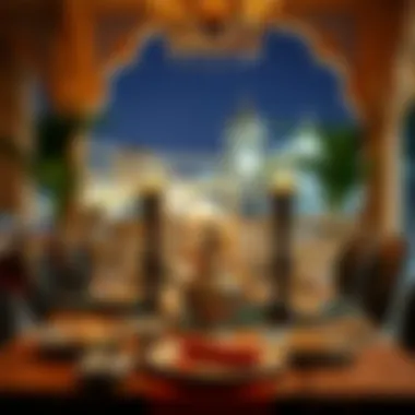 Traditional Iftar table setting in the UAE