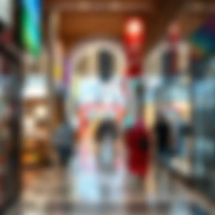 Busy retail environment of Dubai Mall