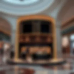 Elegant kiosk design in Dubai Mall
