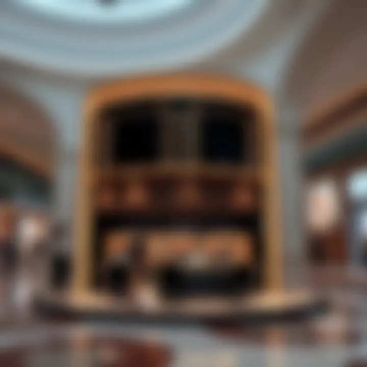 Elegant kiosk design in Dubai Mall