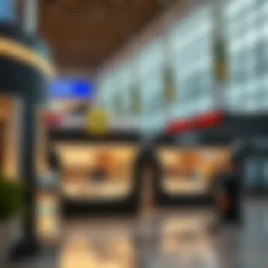 Strategic location of kiosks in shopping areas