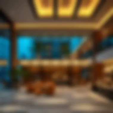 Architectural details highlighting modern design elements of Sheikh Maryam Building