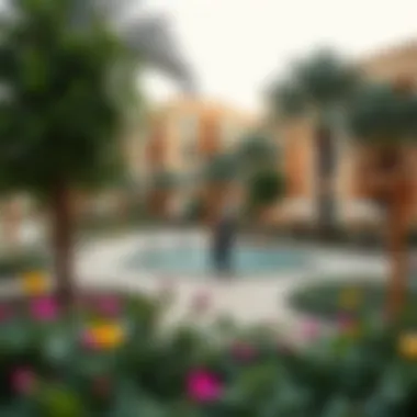 Community amenities and green spaces in Shoba City