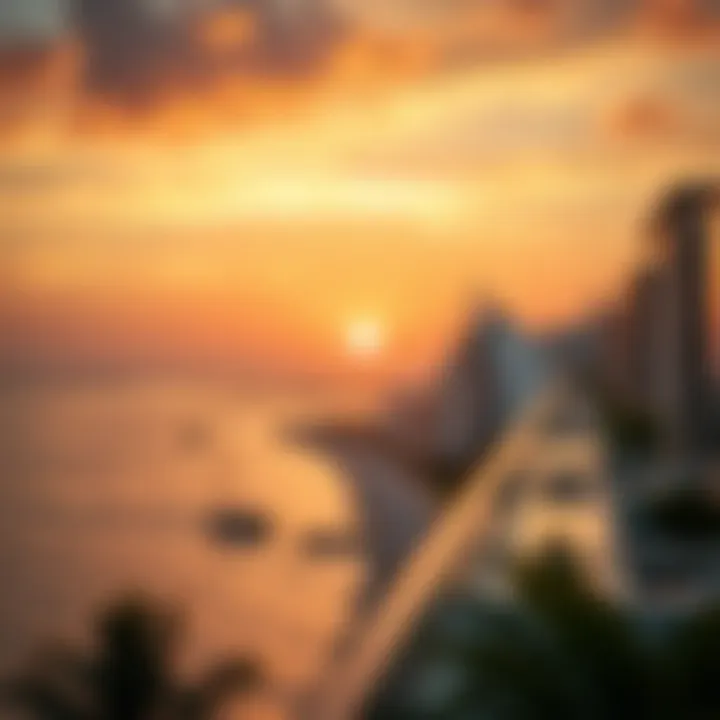 Breathtaking sunset view from Sobha Sea Heaven