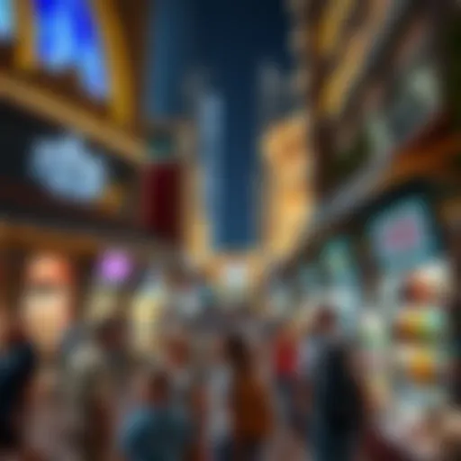 Vibrant Marketplace of Souq City Khalifa A panoramic view of Souq City Khalifa showcasing its vibrant marketplace