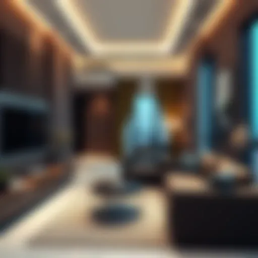 Modern studio flat interior design in Al Rashidiya