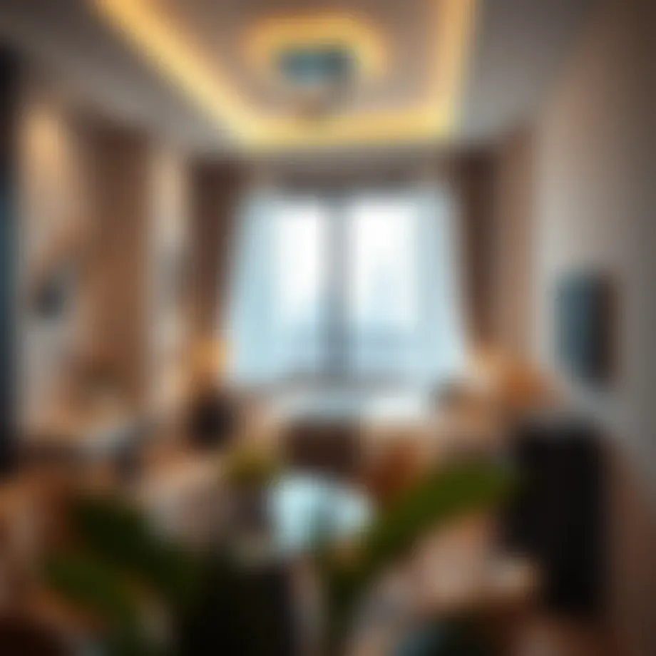 Elegant studio room interior in Al Quoz