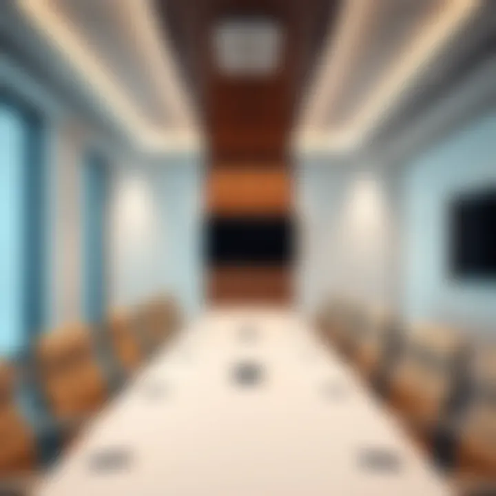 Conference room equipped with state-of-the-art technology