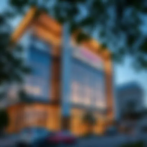 Sultan Business Centre exterior showcasing modern architecture