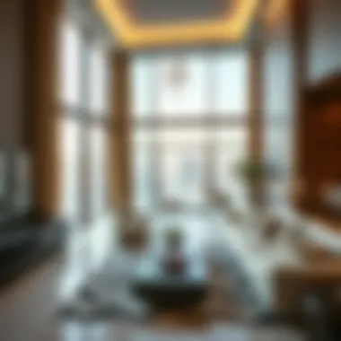 Elegant interior design of a modern Dubai penthouse