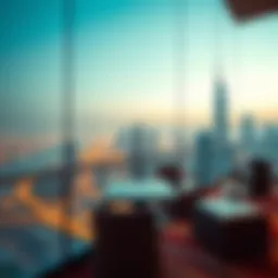 Stunning panoramic view from a Dubai penthouse balcony