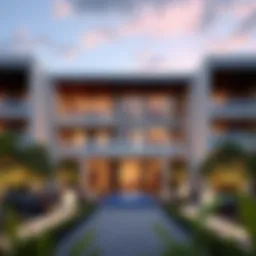 Luxurious exterior view of The Haven Meraki showcasing modern architecture