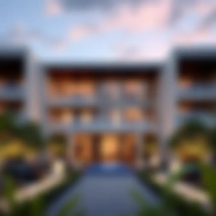 Luxurious exterior view of The Haven Meraki showcasing modern architecture