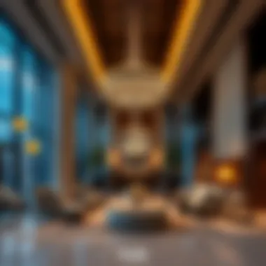 Luxurious amenities and modern interiors of برج الدره