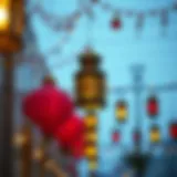 Decorative lanterns symbolizing Eid celebrations