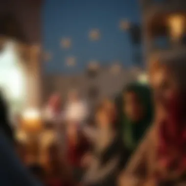 Community gathering for Ramadan charity