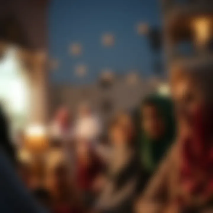 Community gathering for Ramadan charity