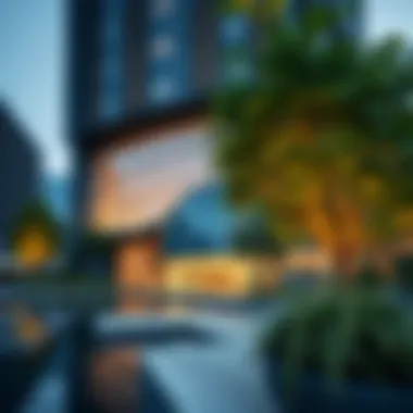 Innovative building design reflecting sustainability