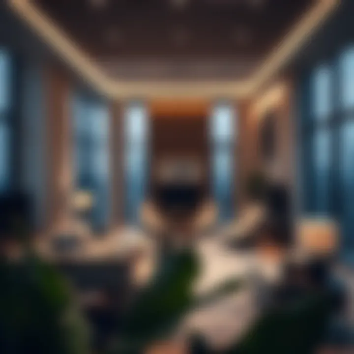 Interior layout showcasing spacious living areas