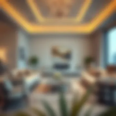 Luxurious interior design of a Treo Home living room