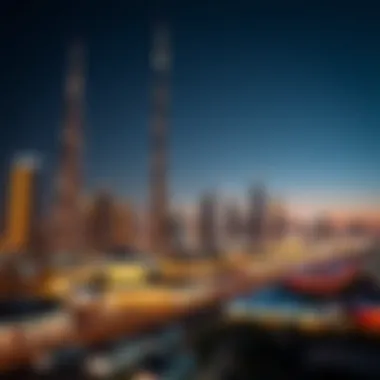 Overview of Dubai's skyline during festive periods