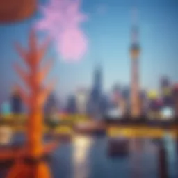 UAE skyline during a public holiday celebration