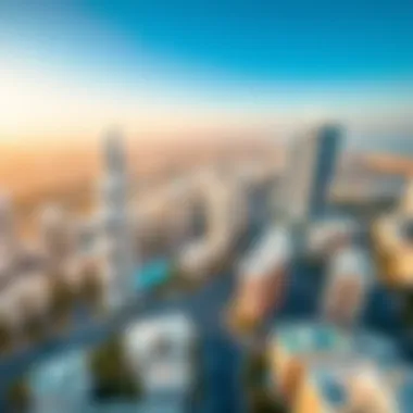 Aerial view of البراحة showcasing its vibrant residential developments