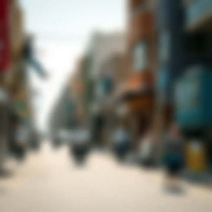 Bustling streets in البراحة highlighting its community life