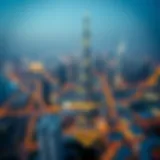 Aerial View of Dubai's Commercial Skyline Aerial view of Dubai's commercial skyline