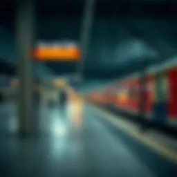 Metro station during closing hours