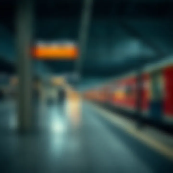 Metro station during closing hours